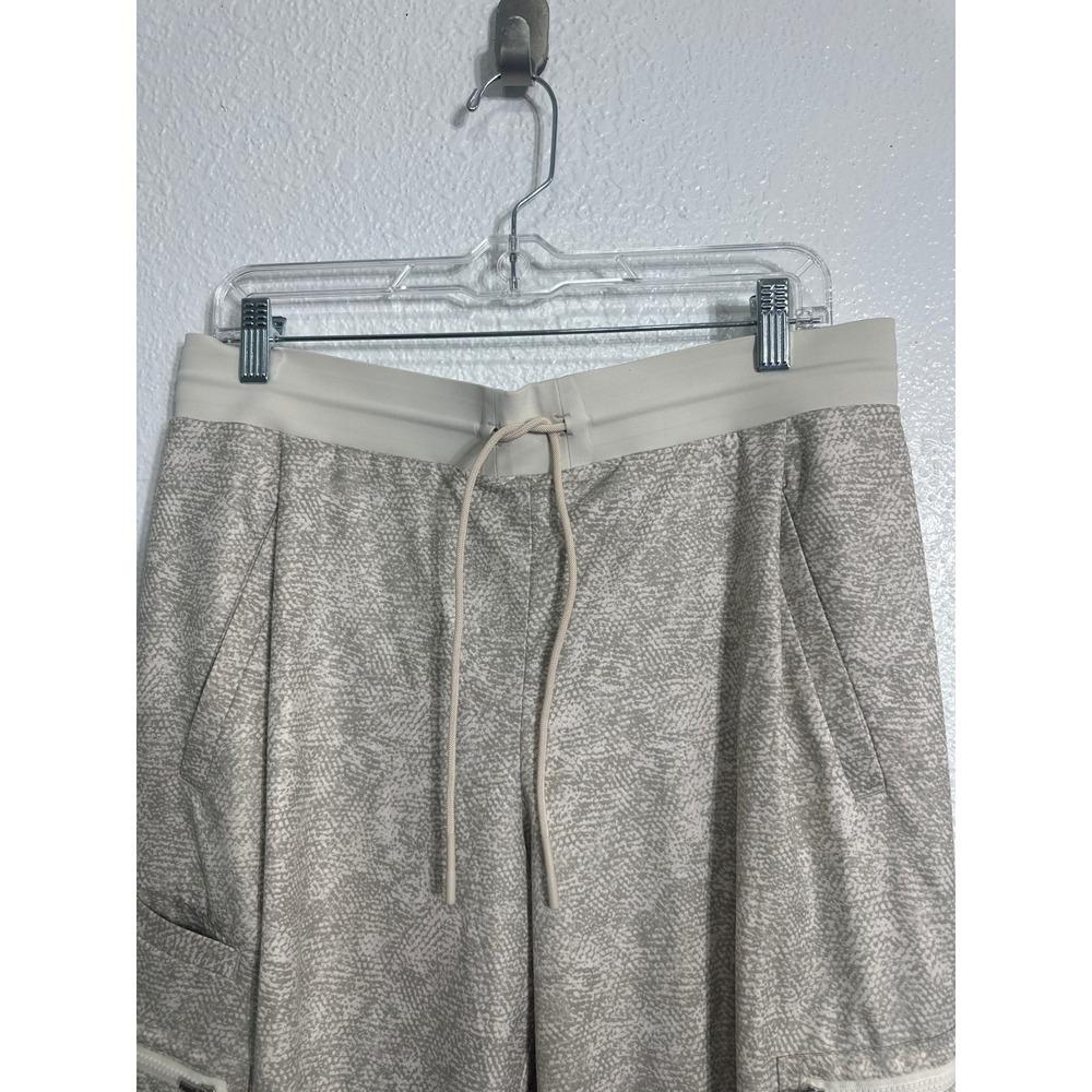 Athleta Venture Printed Pant Jogger Cargo Beige Textured Size 12 - Picture 13 of 16